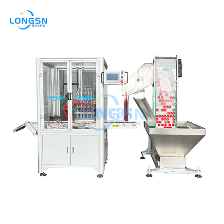 Nagysebességű automatikus műanyag kupakbélés beillesztőgép