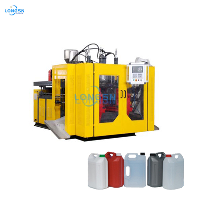 Egy-/kétállomásos műanyag 2L 3L 5L 12L 30L Jerry Can Fújógép palack extrudáló fúvógép