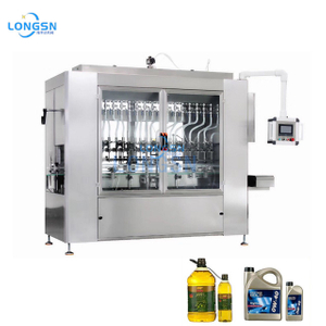 Automata lineáris típusú palackdugattyús olaj / kézfertőtlenítő mosószer töltőgép